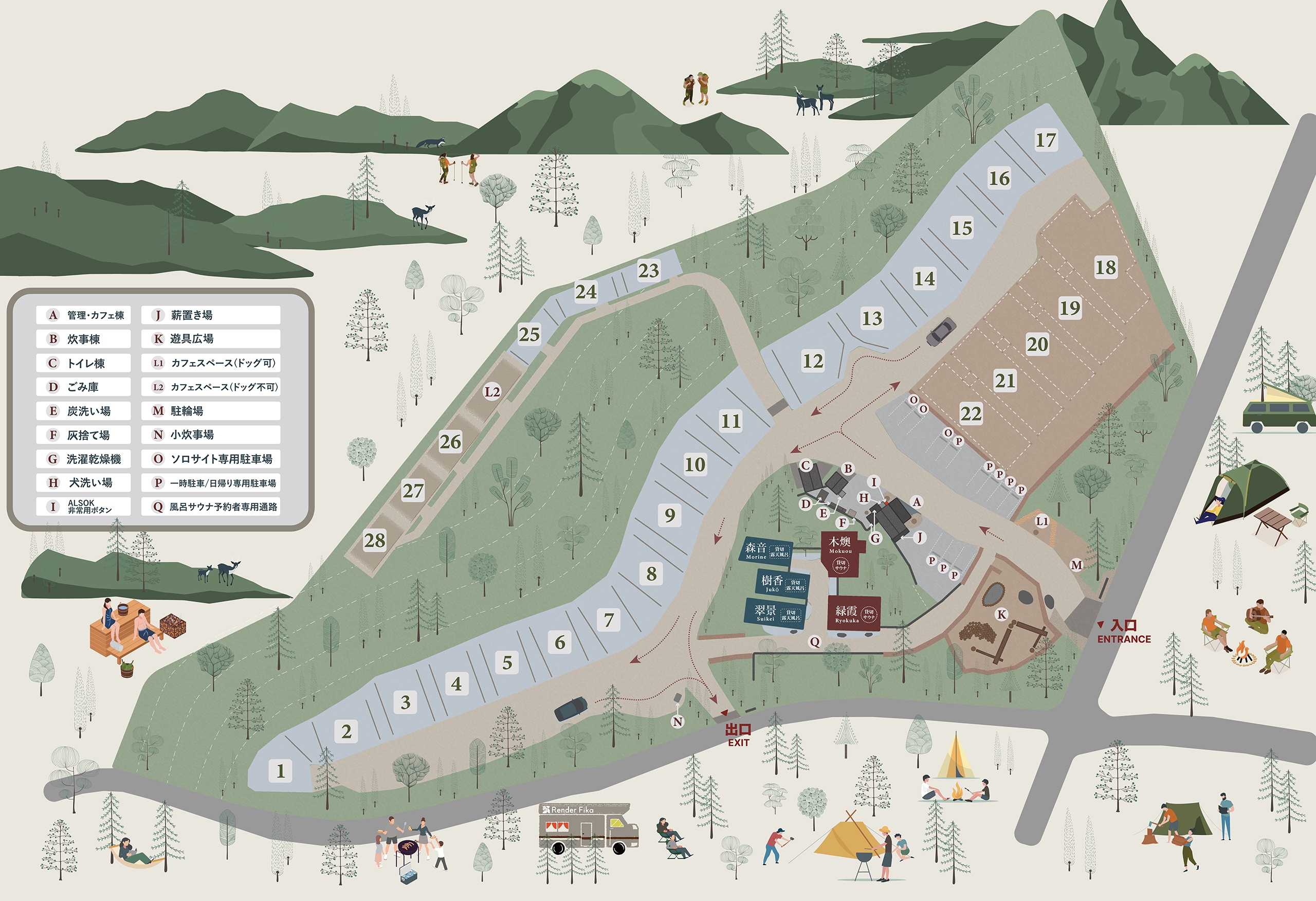 campsite map